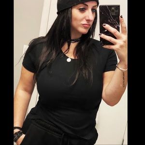 Loro Piana Women’s Black Cotton T Shirt Great Condition!! Italian 46 fits M/L